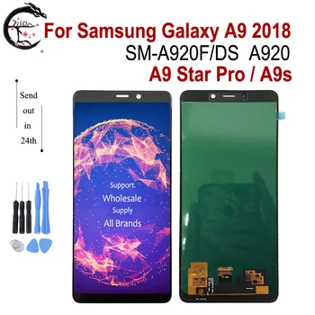 

LCD For SAMSUNG Galaxy A9 2018 SM-A920F/DS Display A9s A9 Star Pro LCD Screen Touch Sensor Digitizer Assembly a920f a920 lcd