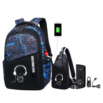 

Luminous oxford school bags for teenage boys large backpack for teenagers bagpack high school backpack student casual travel bag