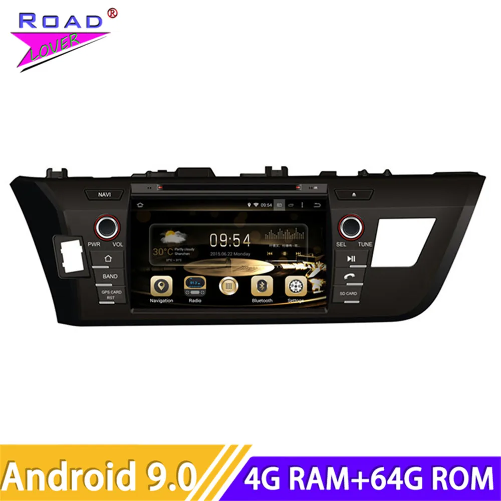 Roadlover Android 9 0 автомобильный DVD Автомобильный плеер радио для Toyota Corolla Levin 2013