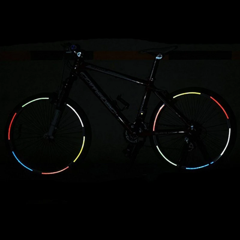 Светоотражающая лента для велосипедного колеса MTB, Светоотражающая наклейка для велосипедного обода, Светоотражающая наклейка с одним ободом, светильник, Светоотражающая наклейка