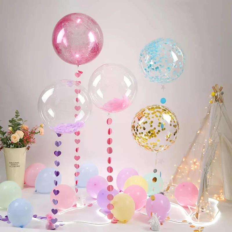 5 шт./лот без морщин Bobo прозрачный шар Baby Shower Свадебные украшения надувные шары на