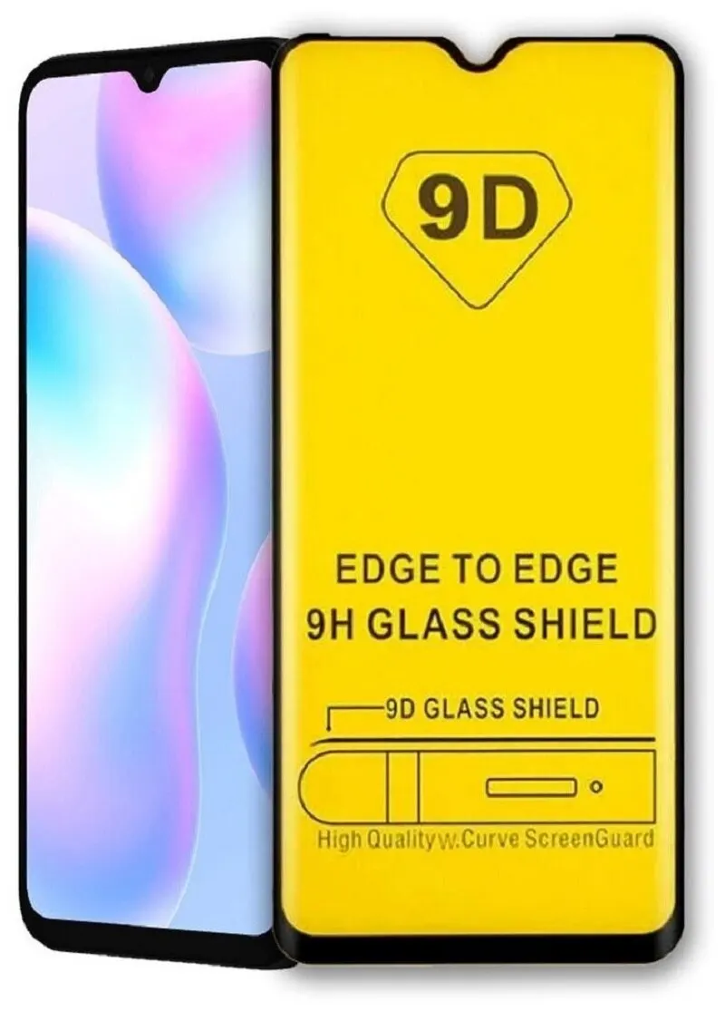 Защитное стекло для Xiaomi Redmi 9A (2020) / КОМПЛЕКТ 1/ 2 3 5 шт 3D на весь экран | Мобильные