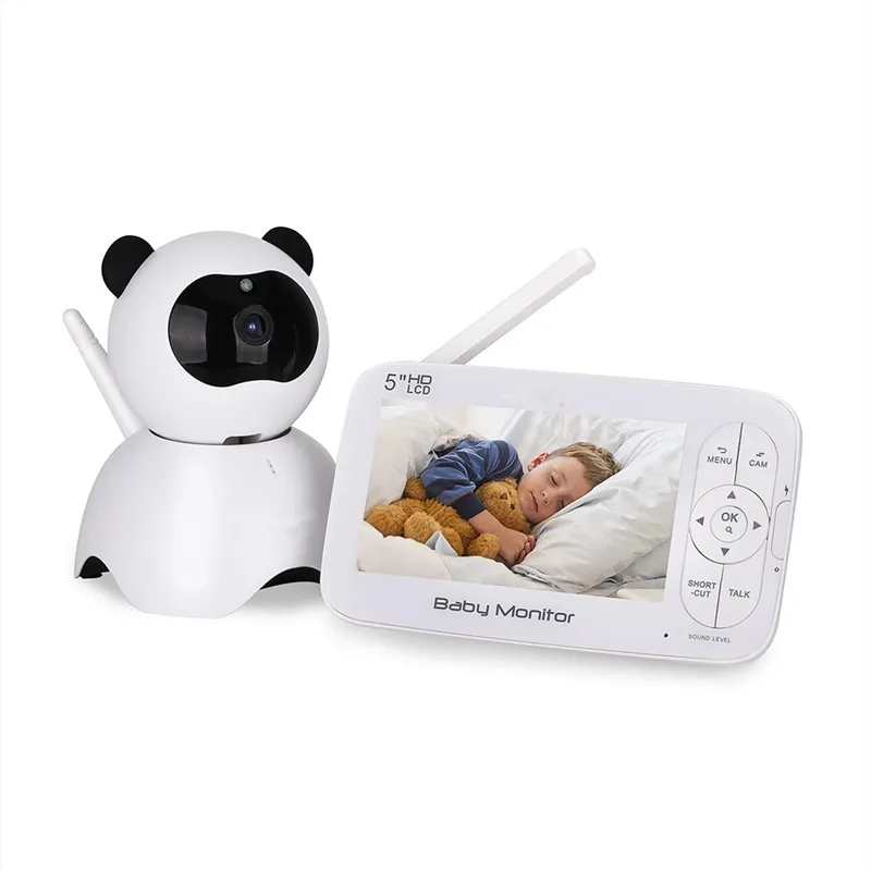 

HD 720P Wireless Baby Monitor PTZ 360 Degree 5 Inch LCD Zoomable Baby Camera Night Vision Babysitter Nanny Video Security Camera