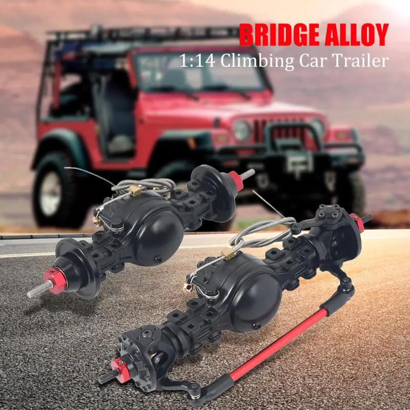 

Front Rear Axle Differential Built-in Steel Gear Metal for RC 1/14 Tamiya Aluminium Alloy Car Remote Control Toys Accessory