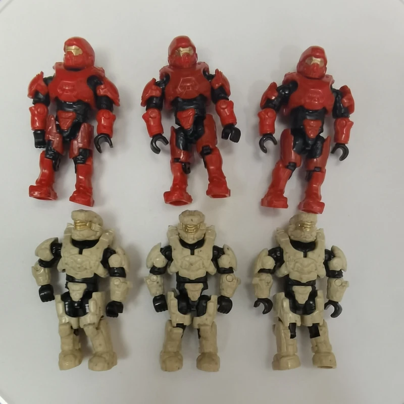 

bundle of 6 figures Mega Bloks Construx Halo spartan toy
