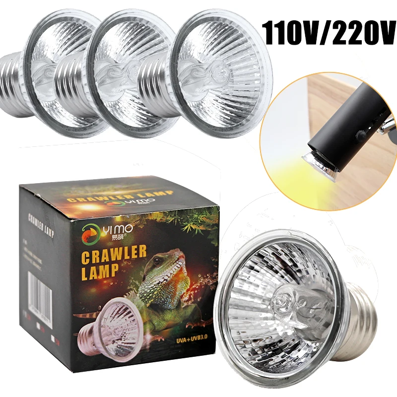 UVA+UVB Reptile Lamp for Turtle Basking 25/50/75W