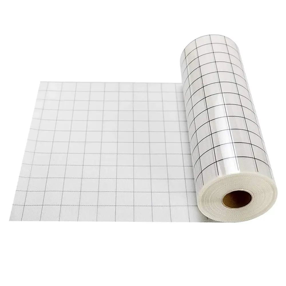 Details about   Vinyl Transfer Paper Tape Roll Cricut Adhesive 12"x 39" Clear Alignment Red Grid 