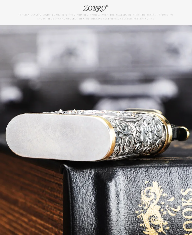 Lighters Not ZippoLighter Sterling Silver Creative Handpaws Grinding Wheels Retro Old Doors Old Style Personality Lighters