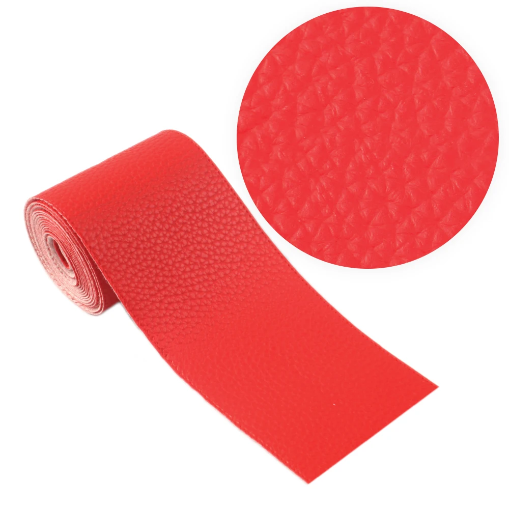 David accessories 5yard/roll 3''75mm Big Litchi Leather Synthetic Ribbon DIY Bow Phone Cover Material Home Decoration,5Yc7687