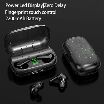 

ANVAVA Bluetooth TWS Earphone 2200 mAh Battery Stereo Sound Touch Control In-Ear Waterproof Earbuds HIFI Running Bass Headset