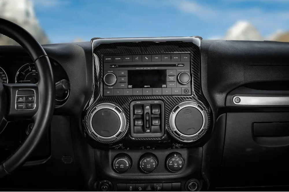 BAWA центральной приборной панели центр приборной панели наклейки для Jeep Wrangler JK 2011- аксессуары для интерьера