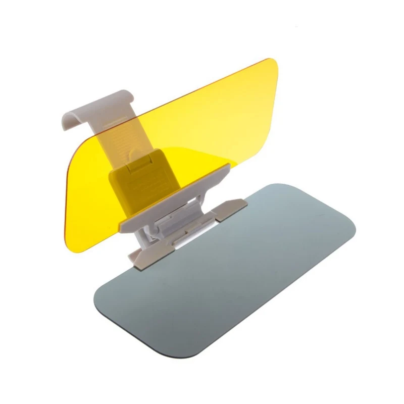 Car Sunshade Day Night Sun Visor mirror Anti-dazzle Clip-on Driving Vehicle Shield Sun Visor