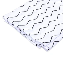 Муслиновые детские пеленки для новорожденных, детские одеяла, черно-белое Марлевое банное полотенце D08C