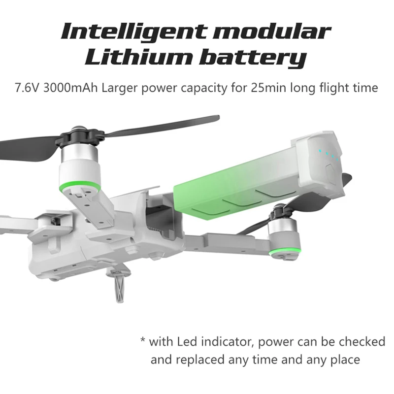 Дрон 4K GPS Drone с Wi Fi FPV HD камерой бесщеточный Квадрокоптер длительное время полета
