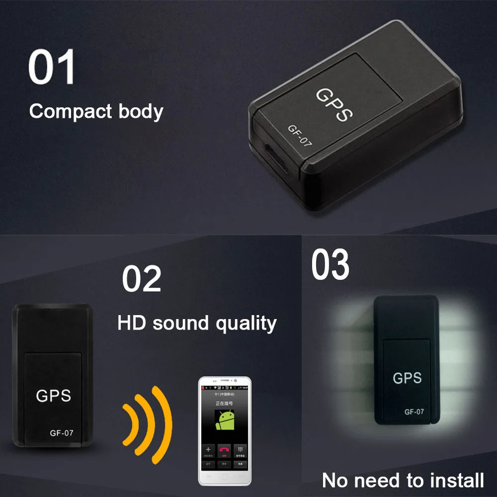  GF-07 Mini GPS Tracker Fahrzeug Starke Magnetische Freies Installation GPS Tracking Locator Persönl