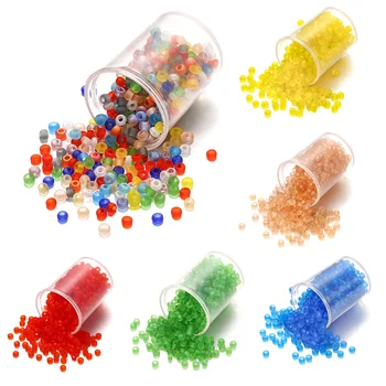 

1800PCS 2mm Round Matt Surface Japanese Small Seed Bead Hexagon Czech Glass Loose Bead For DIY Jewelry Making Supplies