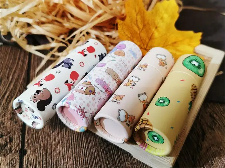 5/10/30/50 шт Doraemon одна штука аниме «Наруто» мультфильм Chibi животных Круглые Бумажные 12,1 мм пустой тюбик губной помады бальзам для губ контейнер для макияжа