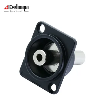 

1pc Silver Metal Case 3.5mm Female Jack to Jack Extended Audio Connector 3.5 Jack Earphone DIY Straight Adapter with Panel Mount