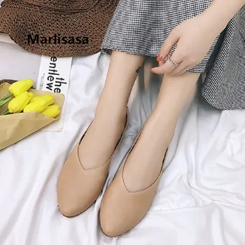 

Vrouwen Hoge Hakken Women Cute Brown Soft Comfortable Slip on Loafers Ladies Comfortable Spring Shoes Female Cool Flats G2415