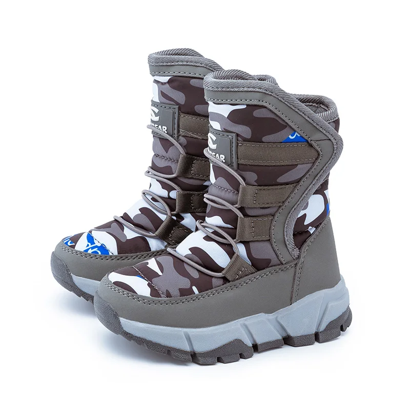 Skup SKHEK 30 stopni zimowe ciepłe buty dla dzieci, moda wodoodporne buty dla dzieci, dziewczyny chłopcy buty idealne dla akcesoria dla dzieci
