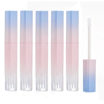 

5 Pieces Gradient Pink Blue Empty Lip Gloss Tube DIY Lip Balm Container Bottle Mini Refillable Lipstick Lip Glaze Bottles Tool