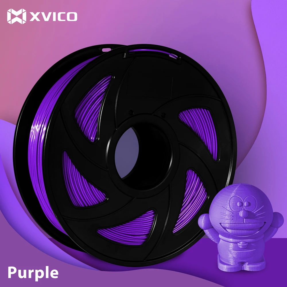 XVICO 3d принтер PLA Филамент 1,75 мм Филамент мерная точность+/-0,02 мм 1KG2. 2LBS 3D PLA белый черный зеленый серебристый серый красный