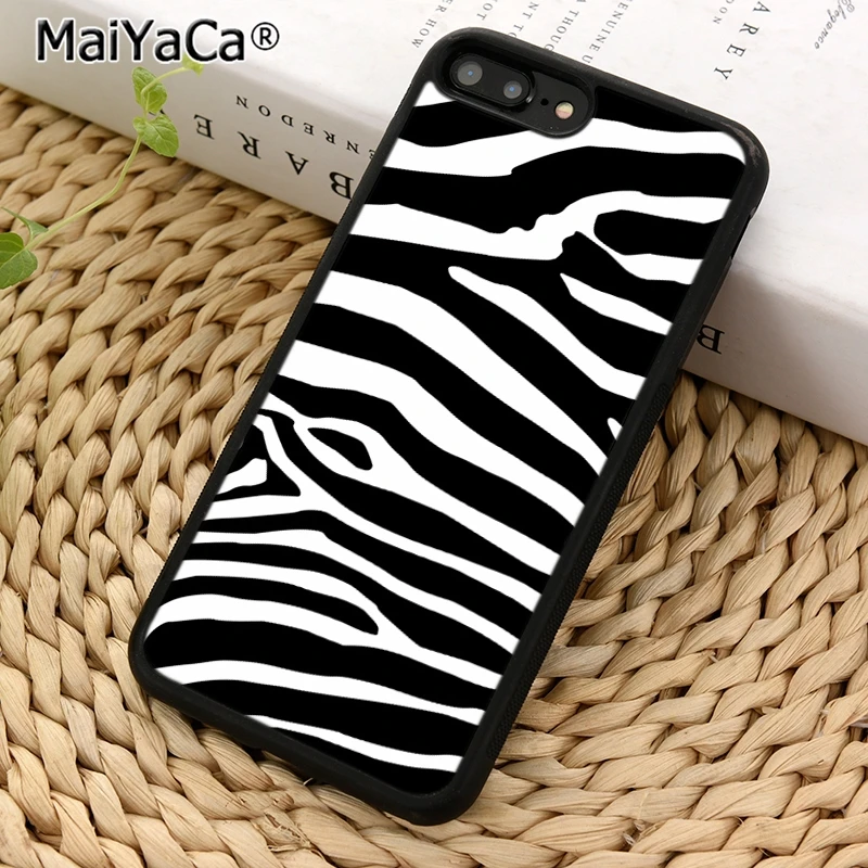 MaiYaCa чехол для телефона с принтом зебры iPhone 5 SE 6 6s 7 8 Plus X XR XS 11 12 Pro max samsung galaxy S7 S8 S9 S10 |