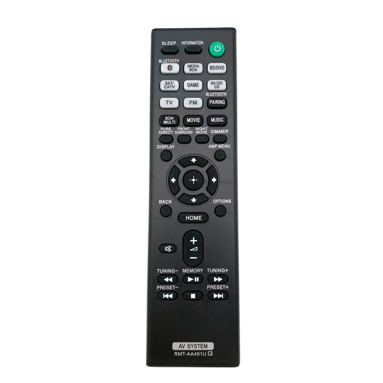 RMT-AA401U RMTAA401U Remote for Sony AV Receiver STR-DH190 STR-DH590 STR-DH790 HT-X9000F SAWX9000F