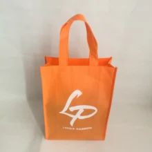 Оптовые продажи 500 шт/партия заказной нетканый мешок с логотипом многоразовый тотализатор Складная рекламная сумка для покупок с ручкой для торговой ярмарки