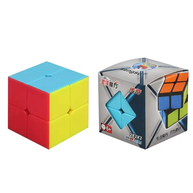 Shengshou Legend 4x4x4 магический куб sengso 3x3x3 neo куб матовая поверхность ПВХ наклейки Cubo Magico скорость Головоломка Развивающие игрушки - Цвет: 2x2x2