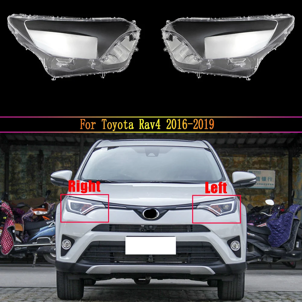 

Car Headlamp Lens For Toyota Rav4 2016 2017 2018 2019 Car Replacement Front Auto Shell Cover