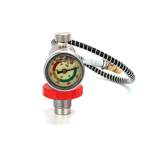 big gauge valve PCP дайвинг клапан CO2 заправочная станция Заправка Адаптер малокалиберный G5/8 Мужской 300bar Air Inflation для пейнтбола Малый HPA танк - Цвет: big gauge valve