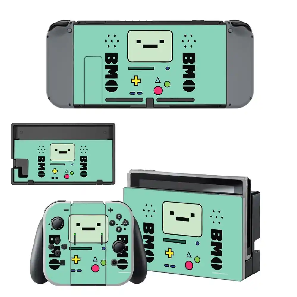 アドベンチャータイムbmoニンテンドースイッチスキンステッカーnintendoswitchステッカースキンnintendスイッチコンソール喜び Conコントローラ Stickers Aliexpress