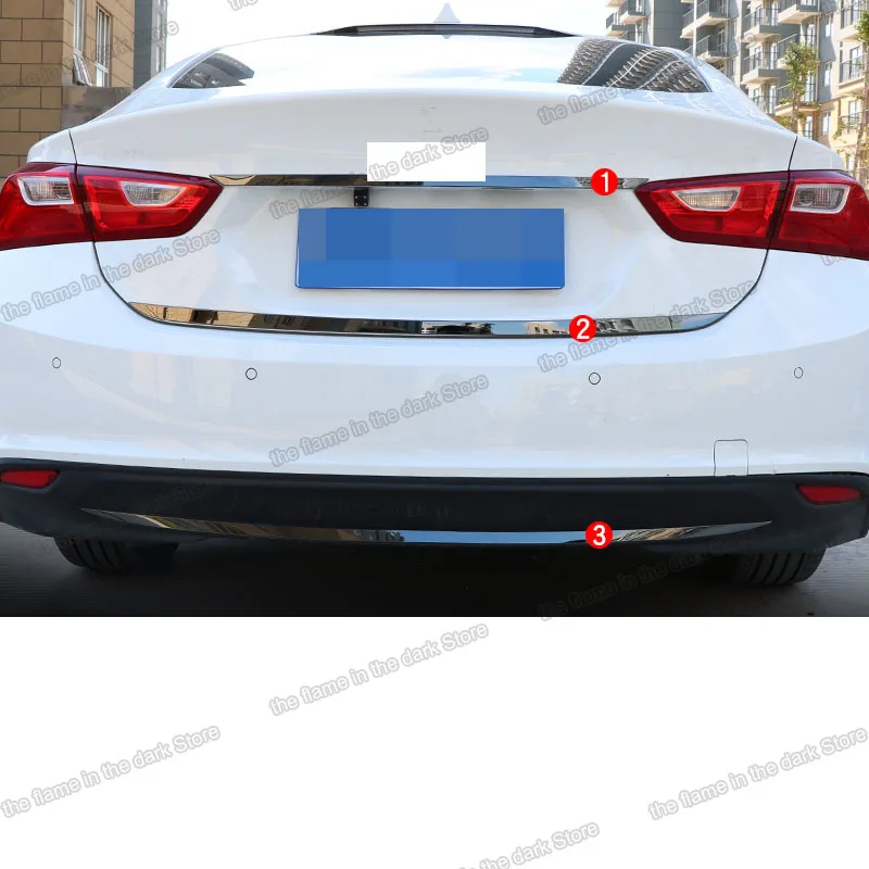 Полоса багажника из нержавеющей стали Lsrtw2017 для Chevrolet Malibu 2016 2017 2018 2019 2020