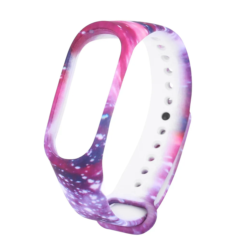 Для mi band 4 ремешок с принтом силиконовый ремешок на запястье для xiaomi mi band 4 сменный Камуфляжный браслет для mi band 4 браслет