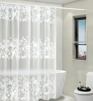 Cortina de Ducha a prueba de agua gruesa Anti-moho cortinas estampadas simples para baño Mampara Ducha productos de baño BE50SD