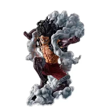 

8" One Piece Fourth gear Monkey D. Luffy Ape King Gun Straw Hat kid Statue Straw Hat Pirate Action Figure Toy BOX 21CM Q874