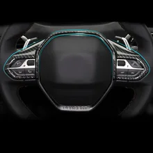 Lsrtw2017 Abs рулевого колеса автомобиля планки для peugeot 3008 5008 интерьерные аксессуары для формовки