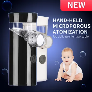 

Mini Handheld USB Rechargeable Ultrasonic Nebulizer Portable Mute Asthma Inhaler Atomizer Medical Nebulizer for children health