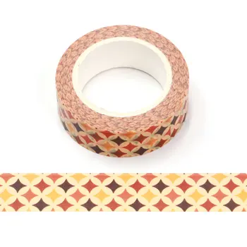 

1PC 15mm*10m Thanksgiving Brown Star Yellow Star Black Star washi tape Masking Decorative Tapes scrapbooking designer stationery