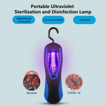 

Uv Sterilizer Portable UV Disinfection Violet Light Sterilization Household Portable Handheld Hanging Magnet Germicidal Lamp