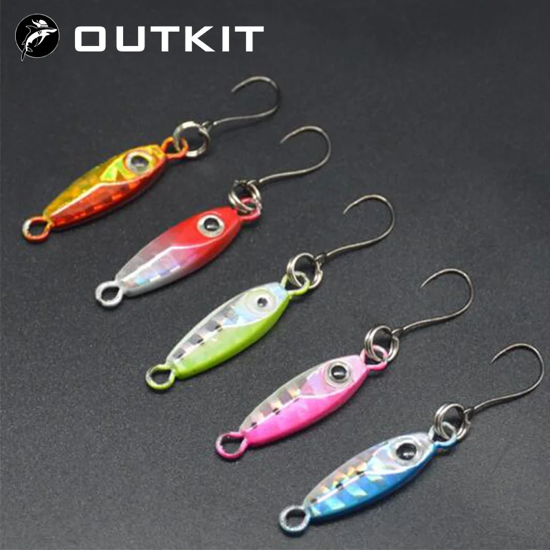 NewMiniFishingLure27CM45CM3g6gSpoonMetalLuresSpinnerbsit