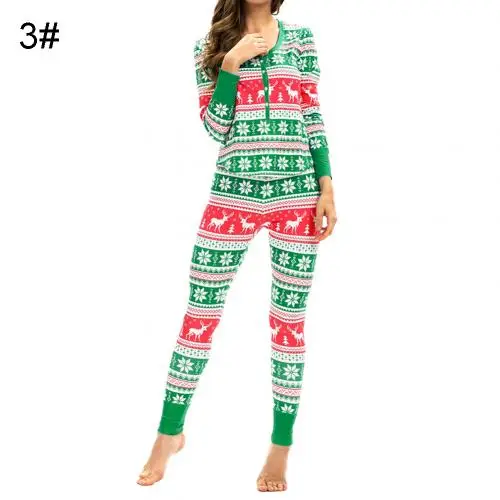 2Pcs Autumn Women Floral Print Fits Long Sleeve Pants Top Xmas Sleepwear Holiday Cloth Set - Цвет: BFM003