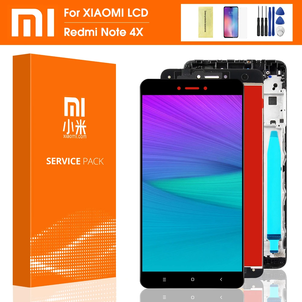 Snapdragon 625 AAA качественный дисплей для XIAOMI Redmi Note 4X сенсорный ЖК экран с рамкой