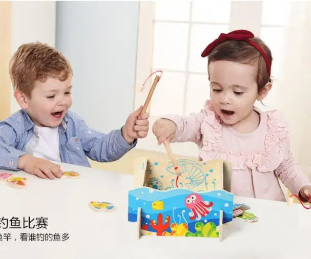 Развивающая деревянная игрушка candice guo Монтессори морские животные морская рыба