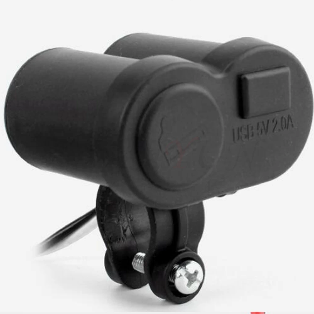 12 В автомобильный мотоцикл велосипед Водонепроницаемый прикуриватель USB зарядное устройство разъем 1 шт. для Honda CB600 599 919 CBR600 250 400 NC700