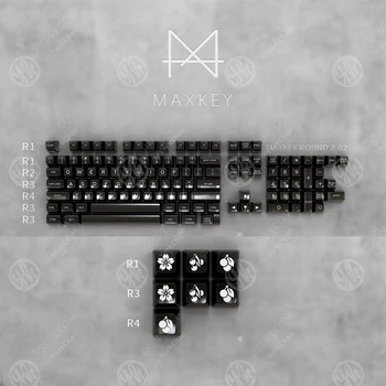 

MAXKEY Miami red keycaps SA Double shot ABS gaming keycap 127 keys for mechanical keyboard poker filco 104 keys