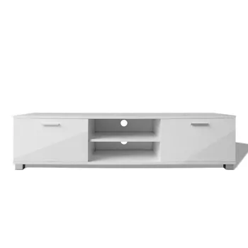 

Nordic TV Cabinet TV Bench With 2 Drawer Office Display Matt Table TV Stand Living Room Easy Assembly Furniture