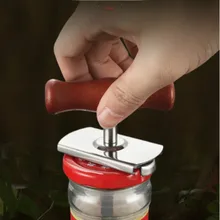 Manual pode jar abridor de aço inoxidável abridor fácil ajustável 1-4 polegadas tampa abridores ferramenta de cozinha gadgets