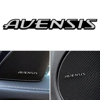 

4pcs/10pcs Car Styling 3D aluminum speaker stereo speaker badge emblem Sticker for Toyota Avensis t25 t27 Accessories
